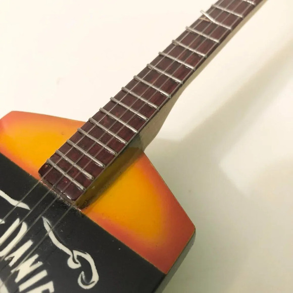 Mini Jack Daniels Display Guitar  Figurine 10 Inch and Stick on Patch - Picture 8 of 16